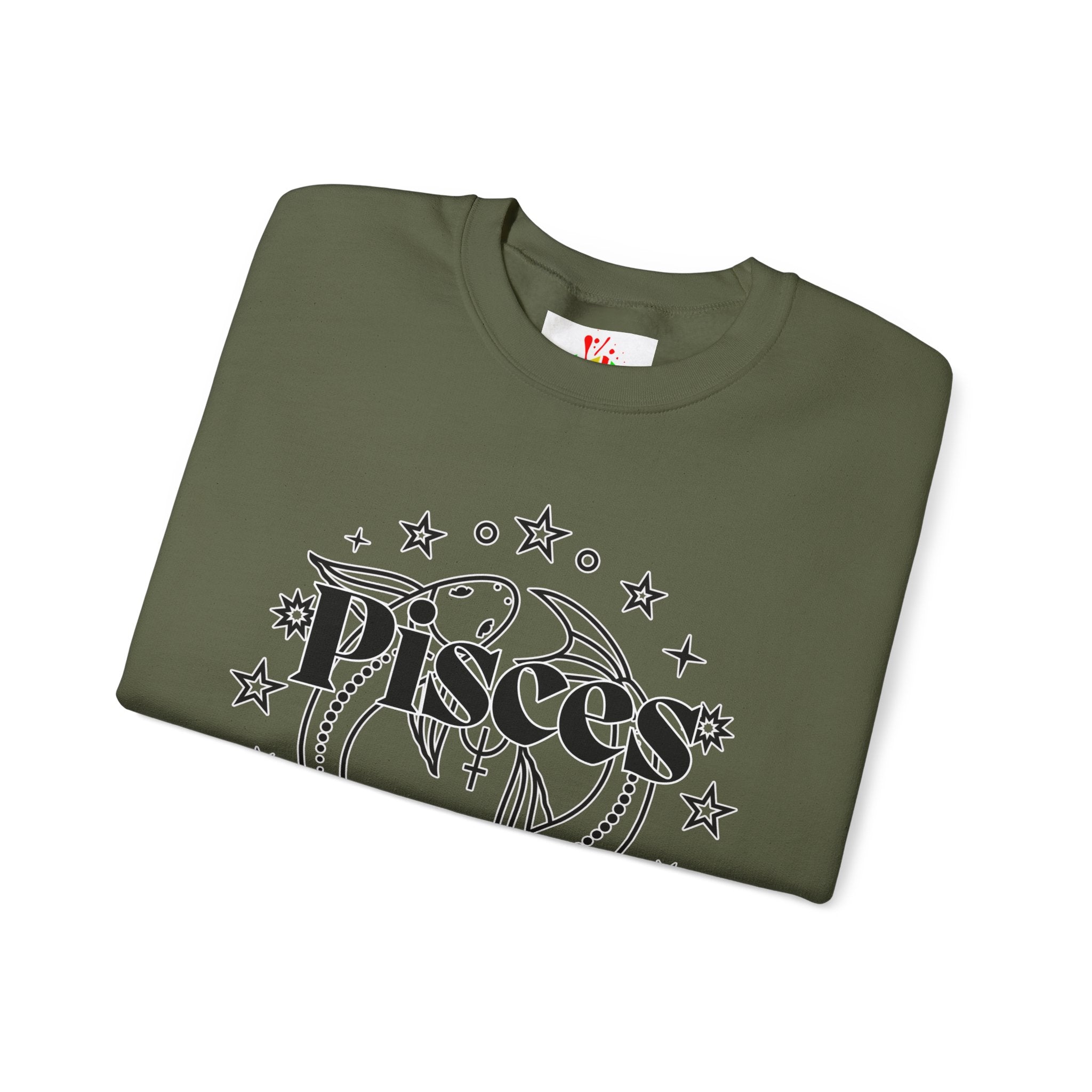 Pisces Unisex Casual Crewneck Sweatshirt